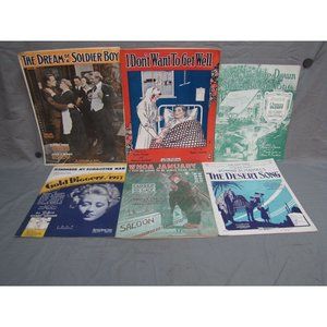 Antique Lot of 1900s Assorted Sheet Music #138
